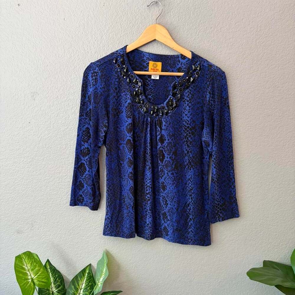Ruby Rd. Women's Blue and Navy Blouse